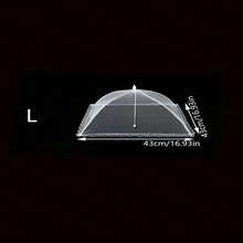 1pc Foldable White Mosquito/Insect Net Tent - Removable And Washable Mesh Tent, Suitable For Camping/Restaurant Style Vegetable Table - Multicolor - View 15