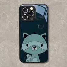 Apple  11/12/13/14/15/16 & Plus/Pro/Pro Max/SE対応、かわいい漫画とユニークなグラフィティデザインのガラスケース-ミニマリストプレミアムトレンドギフトカバー-TT4109、スマートフォンカバー、モバイル保護するする、スタイリッシュな携帯電話ケース、トレンドカバー、耐久性のあるカバー、傷防止、スリムケース、保護カバー、ファッション我が家、ruoshouプロフェッショナル向け - ブラック - チェックする 1