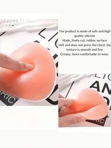 2pcs Reusable Transparent Triangle Breast Enhancer Pads, Suitable For Bikini, Swimwear And Sports Bra, Invisible Lift Design, Invisible Breast Pads, Adhesive Patches Prevent Exposure, Make You More Beautiful And Sexy - Cute Cup - View 6