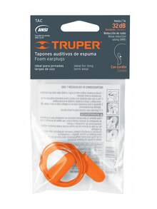 Earplug With Cord (One Is Reusable) - Orange - View 4