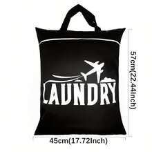 1pc Large Travel Laundry Bag With Handle, Suitable For Dirty Clothes Washing, Wet & Dry Swimwear Bag, Gym Training Bag, College Dorm Use - Multicolor - View 7