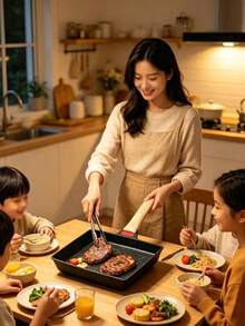 Non-Stick Japanese Egg Omelette Pan, Rectangular Shape, Suitable For Cooking Egg Omelets, Egg Rolls, And Egg Pancakes. It Is Suitable For Use On Gas Stoves And Is A Must-Have Cooking Utensil For The Kitchen - View 8