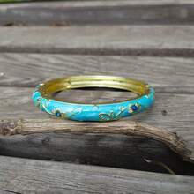 1pc Fashionable New Bohemian Style Gold-Plated Floral Enamel Bracelet, Suitable For Women And Girls (Due To Enamel, Color May Vary Slightly Under Different Lighting) - Small Flower Bracelet - View 38