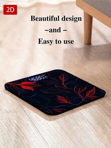 1pc Red Vine Leaf Decorative Weight Scale, Fashionable Weight Scale Decoration, Suitable For Small Weight Scales, Bathroom Scales, Easy To Use, Holiday Gift, Back To School - A - View 7