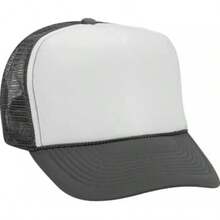 Otto - Gorro de Camionero de Malla con 5 Paneles Frontales de Espuma de poliéster - Ryl/Blanco/Ryl - Ver 12