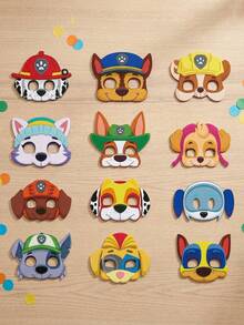 12件組 Paw Patrol 生日派對裝飾眼鏡，多款彩色 Happy Birthday 眼鏡，適合派對裝扮與拍照道具，完美派對裝飾小禮物 - 彩色 - 查看 2