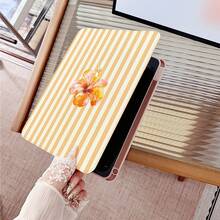 1PC Pink Striped Starfish Print 360° Rotatable Tablet Case Compatible With IPad 11/A16/10th/Air4/5/6/Pro 12.9/2024/2025/2020/2021/2022/2023/10.2/10.9, Case For Galaxy Tab A8/A9 Plus/S6 Lite/S7/S9FE PLUS, Case Compatible With Xiaomi, Perfect For Work, Travel, And Home Use, Compatible With Oppo Pad, Compatible With Huawei Matepad, Compatible With Vivo Pad, Compatible With Honor Pad, Compatible With Lenovo Xiaoxin Pad - Multicolor - View 5