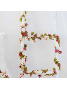 1/3/60pcs Artificial Flower Vine - Plastic Faux Floral Garland, Suitable For Home Desktop, Valentine's Day, Wedding, Party, Wall Hanging, DIY Handmade Holiday Decoration, Romantic Decor, Birthday, Graduation Gift - Purple - View 5