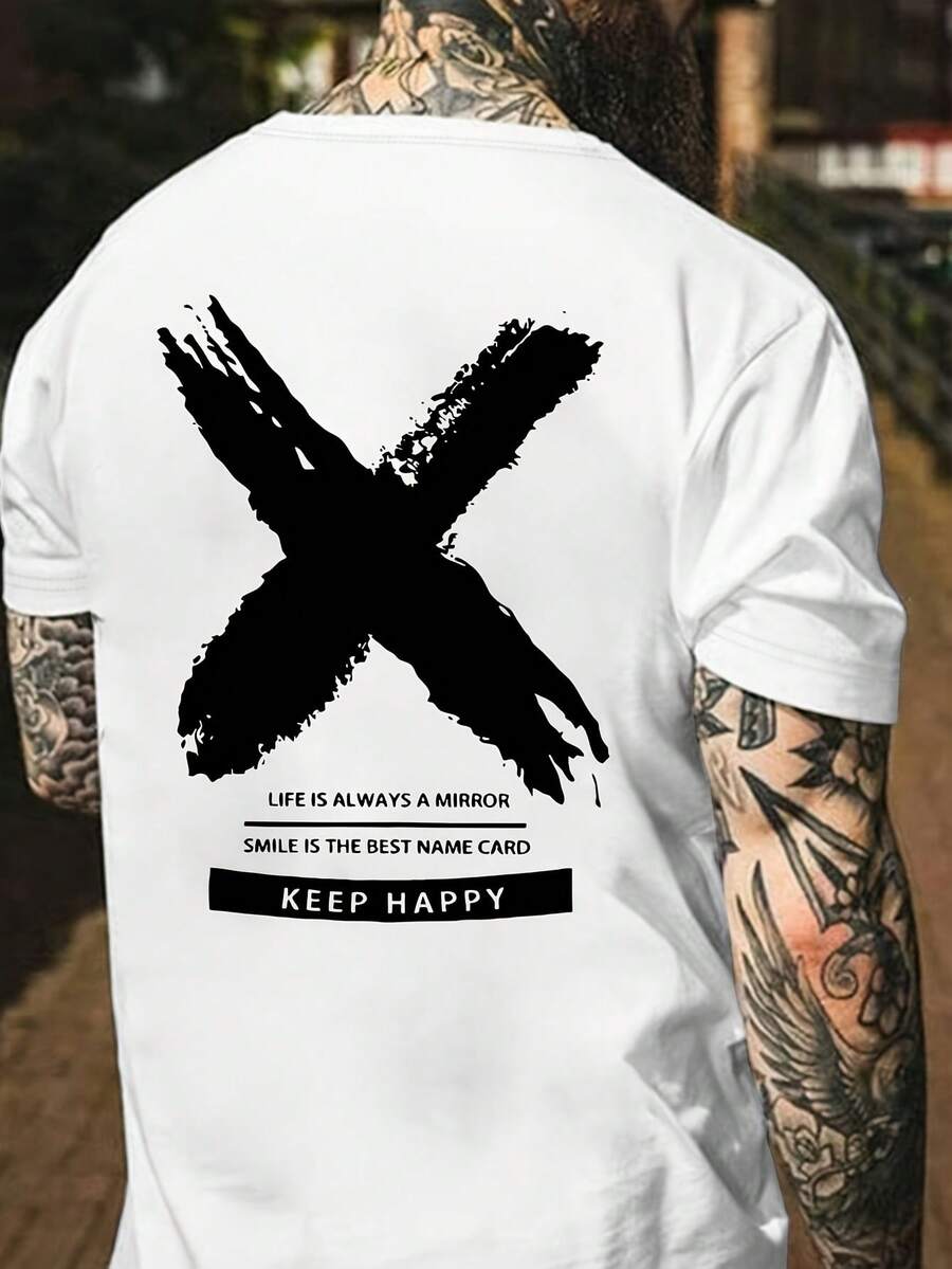 Men's Heavyweight 100% Cotton - 白色 - 查看 1
