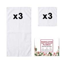 Juego de Toallas y Paños de Limpieza 4/6/8/20 Paquete, Paños de Microfibra Altamente Absorbentes y Suaves al Tacto, Paños de Limpieza Multiusos & Toallas de Mano para Baño, Hotel, Spa y Gimnasio, 10x10 Pulgadas, Multicolor - Multicolor - Ver 12