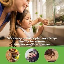 Sukh 14OZ Natural Aspen Shavings Reptile Bedding, Soft Wood Shavings Terrarium &Amp; Tank Substrate, Nesting Material For Snake, Lizard, Tortoise, Small Animal, Rabbit, Chicken &Amp; Bird - ColorA - View 3