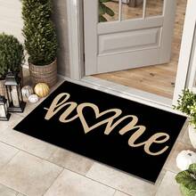 1pc Kitchen Floor Mat Door Mat Polyester Absorbent Non-Slip Mat Home Entrance Mat Kitchen Bathroom Foot Mat Living Room Bedroom Balcony Floor Mat Dirt-Hiding Quick-Drying Durable Mat Suitable For Coffee Shop Bar Holiday Party Home Decor Pet Mat - Multicolor - View 1
