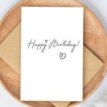 3 Cards + 3 Envelopes - "Happy Birthday" Greeting Cards, Birthday Blessing Cards - HK3014 - View 3