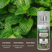 رذاذ عطر طبيعي للجسم والشعر 88 مل، مستخلص نباتي بنسبة 99% مع الأوكالبتوس والنعناع واللافندر والفانيليا والبنفسج والمريمية وخشب الأرز، رائحة تدوم 24 ساعة، خفيف الوزن وغير دهني، رأس رش معدني، رذاذ متساوي، هدية عيد ميلاد، هدية عيد الحب، هدية هالوين، حجم محمول للسفر اليومي - روائح متعددة - مشاهدة 9