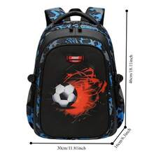Asge The Boy Has A Receipt In His Backpack For Children As A Quickie For School Bags For Middle School Students - Blue - View 3