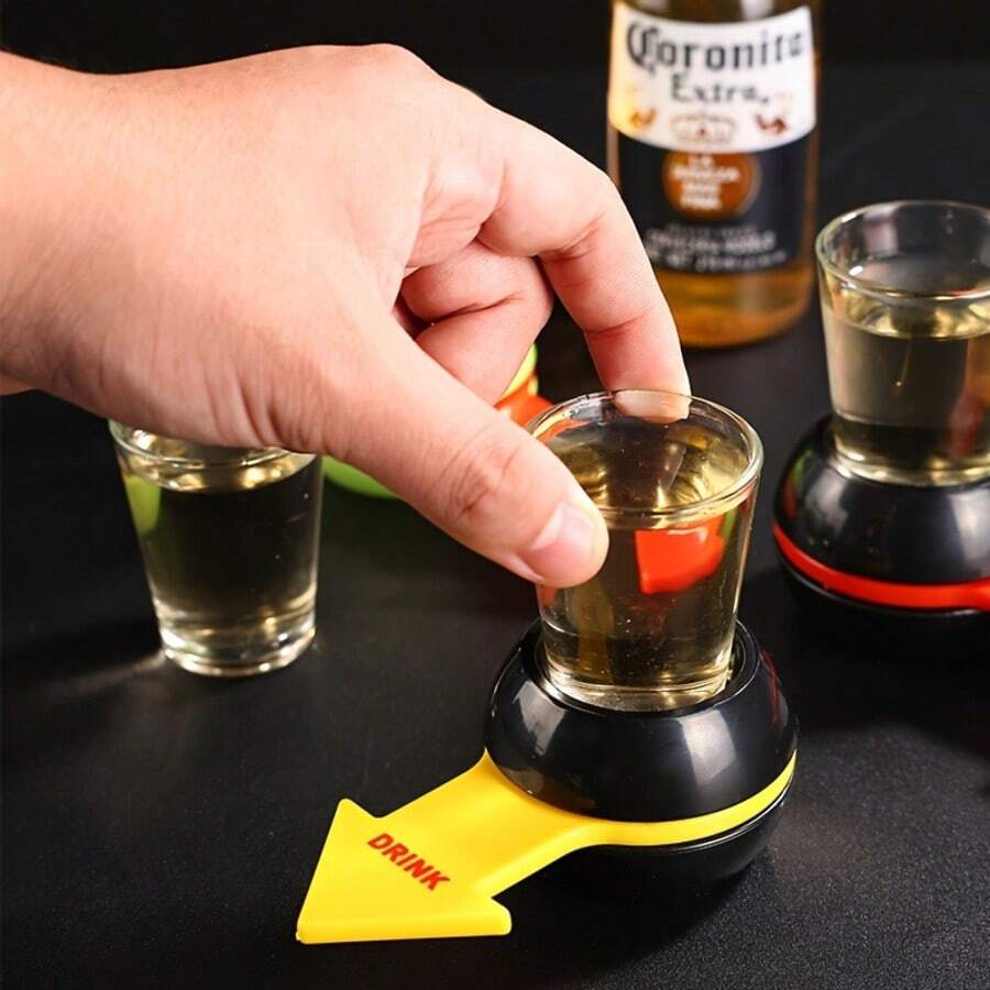 Juego de Ruleta para Beber, Juguete Divertido para Beber, Juego de Beber con Puntero de Castigo, Accesorio de Juego de Ruleta Rusa para Beber, Adecuado para Reuniones de Fiesta, Juego de Fiesta para Beber con Amigos - Multicolor - Ver 1