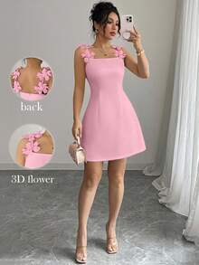 Women Plus Size Sports Dresses - Rosa - View 6