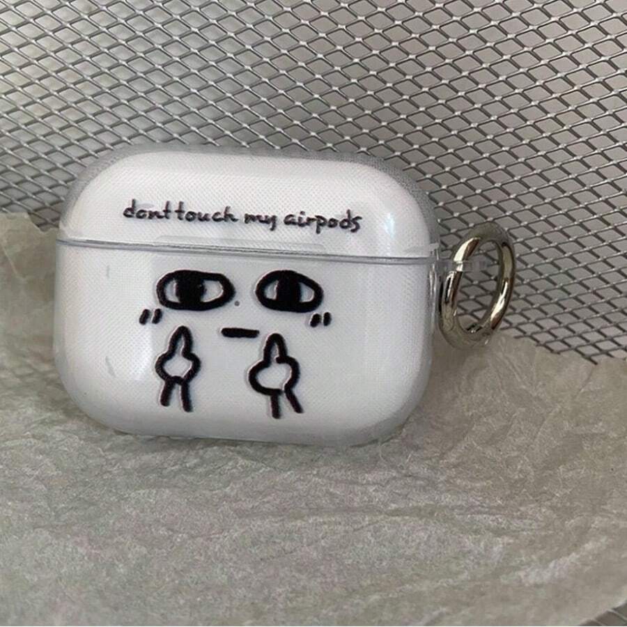 1件創意軟殼保護套,適用於 Apple 第4代藍牙耳機、Pro 2、「Don't Touch My Earphones」趣味 Pro 3 保護殼 - 多色3 - 查看 1