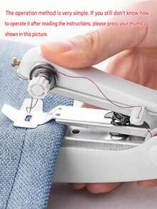 1 Set Mini Manual Sewing Machine, Multifunctional All-In-One With 12 Colored Thread Spools & Accessories (15pcs), Quick Sewing Machine, Portable Metal Sewing Machine, Small Multipurpose Household Sewing Machine. Please Read The Instruction Manual Carefully. (Most Parts Are Detachable, Some May Come Loose During Transportation, Can Be Reassembled) - Multicolor - View 5