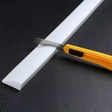 1 buah Rampa Pintu Perekat Diri Universal 90cm untuk Penyedot Debu, Strip Transisi Anti Selip Profil Rendah Membantu Robot Penyedot Debu Melewati Tepi Pintu dan Karpet, Alat Bantu Panjat PVC yang Dapat Dipotong Cocok untuk Lantai Rumah Dalam Ruangan, Warna Hitam/Abu-abu/Putih (Opsional) - C - View 10