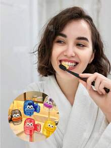 6/5/4/3/2/1pc Random Color Brush Head Protector, Portable Travel Toothbrush Case, Electric Toothbrush Cover, Toothbrush Case Dust Cover, Storage Cover, Top Cover/Travel Essentials - Multicolor - View 6