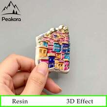 1pc Bogota Colombia Rainbow Community 3D Resin Magnet, Latin American Style Creative Travel Souvenir Magnetic Refrigerator Sticker, Home Decor Magnet - 1PC - View 6