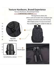 1 buah Ransel Kapasitas Besar/Tas Perjalanan/Tas Laptop/Tas Sekolah Kasual/Tas Pelajar Portabel/Ransel Bergaya - MultiWarna - View 5