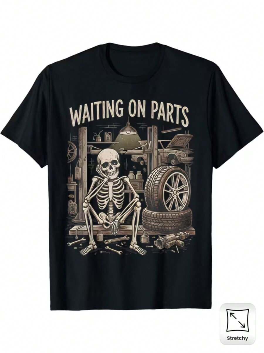 Ves, Stile di strada, T-shirt comoda, T-shirt casual estiva, T-shirt di moda indispensabile, Collo rotondo, Tessuto con elasticità media, Adatta per tutte le stagioni. - nero - Visualizzare 1