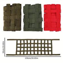 Red de carga trasera para SUV todoterreno, malla elástica de almacenamiento para barra de techo del coche, accesorios de modificación para fijar equipaje del vehículo - A - Ver 11