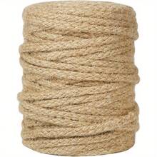 4mm_50m Jute Rope, 164ft Large Roll Natural Jute Rope, Heavy Duty Thickened Hemp Rope, Suitable For DIY Crafts, Gardening Binding, First Day Of School - Multicolor - View 4