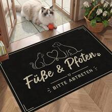 1/2pcs Polyester Kitchen Drain Floor Mat, Bedroom Carpet, Pet Mat, Suitable For Kitchen, Bathroom, Living Room, Entrance, Balcony Home Decor - Multicolor - View 6