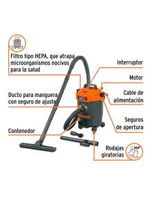 3 Gal Plastic Solids/Liquids Vacuum Cleaner - Black - View 3