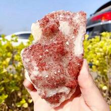 1pc Rare Red Vanadium Iron Ore Crystal Cluster, High Quality, Bohemian. Indoor And Outdoor Decorative Stones, Crystal Gifts. Mineral Collection. - Red Vanadium Iron Ore Crystal Clusters - View 1