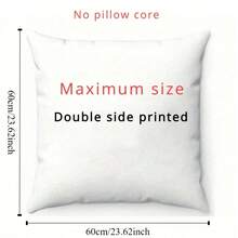 1pc Customized Pillow Case, DIY Personalized Pillow Cover, Home Decor, Suitable For Father's Day, Mother's Day, Halloween, Christmas, Christmas Eve, Valentine's Day, Birthday, Anniversary, Thanksgiving And Other Occasions - Multicolor - View 14