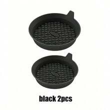 2pcs Silicone Car Cup Holders, Anti-Slip Diamond Design, Universal Fit Car Cup Holders Interior Accessories, Silicone Car Diamond Water Cup Mats, Anti-Slip Mats, Heat Insulation Pads, Novelty Style, Waterproof And Anti-Slip - Multicolor - View 15