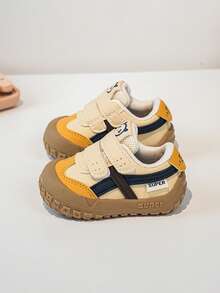 German Training Shoes ( Shoes) Classic Patchwork Design, 1–4 Years Toddler, Kindergarten Daily Wear. Light Color Palette Versatile, Mainly For Spring And Autumn, - Yellow - View 3