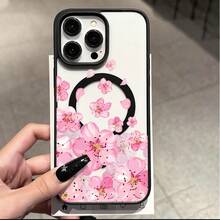 [Envio 24h de DE/FR/ES] Capa para Telemóvel Apple 11-17 23 24 25 Ultra Galaxy: Capa Magnética com Carregamento Sem Fios e Pétalas de Flor de Cerejeira Rosa em Queda para Galaxy S26 Ultra S25 Plus S23 S24 FE S25 S26 Ultra A06 A07 A15 A16 A26 A35 A36 A54 com Acabamento Mate - 1 unidade - Ver 7