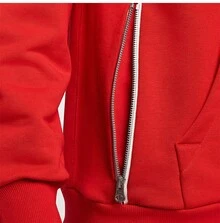 NIKE Men's New Casual Comfortable Knit Pullover Hoodie, Versatile Sports Sweatshirt FZ0219-657 - Red - View 4