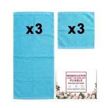 Juego de Toallas y Paños de Limpieza 4/6/8/20 Paquete, Paños de Microfibra Altamente Absorbentes y Suaves al Tacto, Paños de Limpieza Multiusos & Toallas de Mano para Baño, Hotel, Spa y Gimnasio, 10x10 Pulgadas, Multicolor - Multicolor - Ver 54