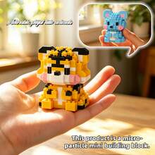 Micro-Particle Mini Cute Animal Building Blocks Series, ABS Material, Soft Building Mat, DIY Educational Stress Relief Puzzle Toy. Gift For Kids, Back To School, Christmas, Halloween/Major Holidays Fashion Gift. - Multicolor - View 3