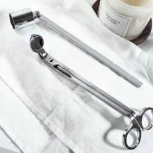 高級不鏽鋼蠟燭芯修剪器，加長人體工學手柄適用深瓶蠟燭，優雅家居裝飾與節日禮物 - 蠟燭剪 - 查看 6