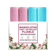 Makeup Remover Cloths, Cleansing, Reusable, Soft & Washable Coral Fleece Microfiber Washcloths/Towel For Face, Eye, Lips, Pack Of 4/6/20, 10 X 10 Inch - Multicolor - View 30