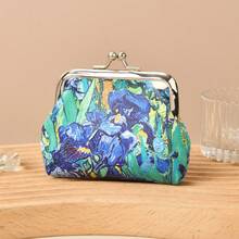 1PC Classic Oil Painting Coin Purse, Coin Bag, Mini Coin Pouch, Lightweight & Portable, Van Gogh - A - View 7