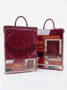 Casaisla Home Collection Curtains - Burgundy - View 8