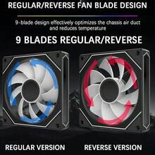 12cm ARGB 3-Sided Mirror Case Fan, 3-Sided Light Low Noise Computer Cooling Fan - 查看 9