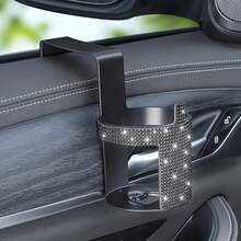 Shiny Crystal Car Cup Holder Hook, Car Beverage Bottle Holder, Car Seat Back Beverage Rack Storage Organizer, Car Interior Decoration Accessory, Crystal Multi-Function Cup Holder, For Car Storage, Suitable For Men And Women Universal Car Accessory - Multicolor - View 11