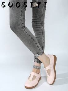 2026 Women's New Flat Lightweight Comfortable Anti-Slip Dance Shoes - Pink - View 6