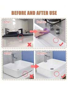1pc 1m/5m Self-Adhesive Waterproof Sealing Tape, Easy To Use, Suitable For Bathroom And Kitchen, Ideal For Bathroom Base, Toilet, Tiles And Floors - View 9