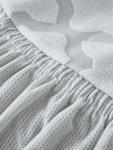 1 Buah Sarung Sofa Dekoratif Elastis Anti Selip dari Kain Fleece, Motif Awan Kecil Abu-abu Muda Ukiran Jacquard, Ramah Hewan Peliharaan, Anti Kotoran, Anti Debu, Cocok untuk Sofa 1/2/3/4 Dudukan, Sepanjang Musim - Light Grey - View 13