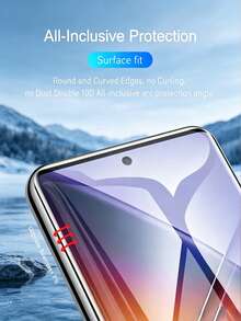 LissKas 2pcs 3D Curved Hydrogel Film Explosion Proof Scratch Resistant Phone Screen Protector Compatible With Xiaomi 17 15 13 12 14 Ultra Pro/ Note 14 15 13 Pro+ Pro 4g 5g/ Reno////Honor Magic 5/6/7/8 Pro Lite 90 100 200 400 500///Various Curved Surface Models With Smooth Touch Automatic Adsorption Friendly Shell Support Fingerprint Recognition Soft Film - Clear - View 6